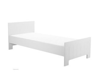 Łóżko młodzieżowe z szufladą 200x90 Białe Pinio Calmo