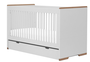 Pinio Snap Łóżeczko z szufladą 140x70 białe